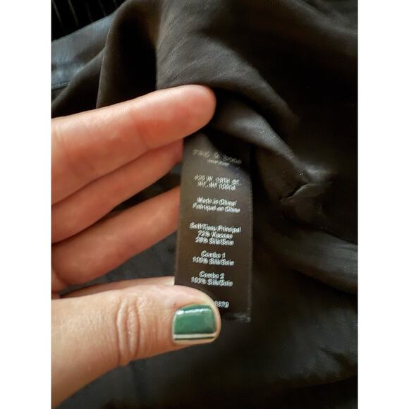 Rag & Bone Lila Striped Burn Out Button Down Silk S - Picture 6 of 6